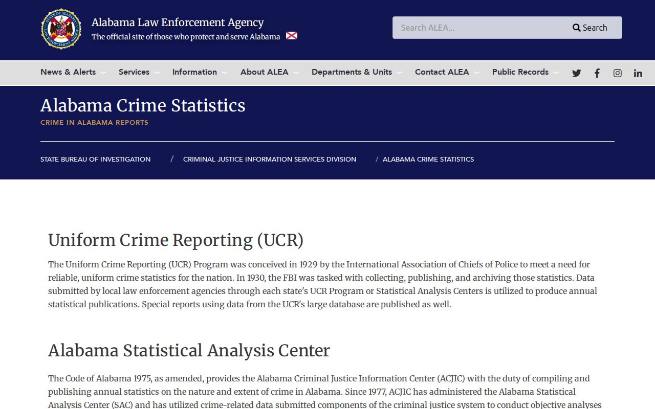 Cleburne County sex offender lookup context from Alabama official crime statistics