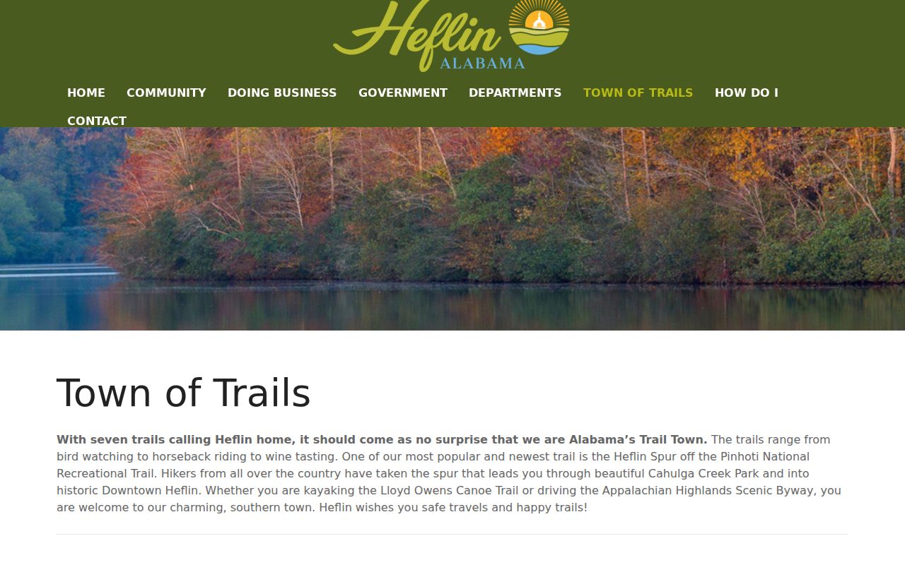 Heflin Town of Trails local criminal history context